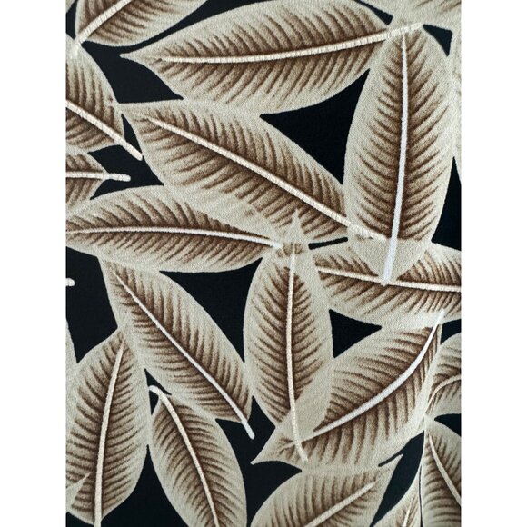 Catherines Fall Leaf Print Cutout Shift Dress Flutter Sleeves Size 1X 16 18 Plus - Picture 5 of 8